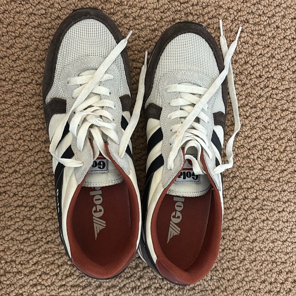 Gola White and Black Sneakers